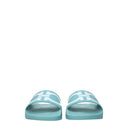 Salvatore Ferragamo Groovy Women's Flip Flops And Clogs Blue/Turquoise Rubber