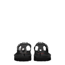 Damskie klapki damskie Love Moschino skórzane czarne