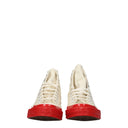 Comme Des Garçons Sneakers Converse Men's Fabric Beige/Red