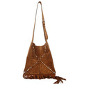 Valentino Garavani Nellcôte Men's Crossbody Bag Brown Suede/Copper