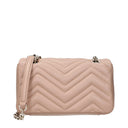 Gucci Marmont Shoulder Bags Women's Leather Beige/Pink