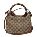 Gucci Women's Handbags Beige/Brown Fabric