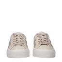 Moncler Sneakers Monaco 2 Damens Leder Beige