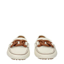 Tod's Women's Moccasins White/Mousse Leather