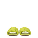 Bottega Veneta Women's Green/Kiwi Leather Slides And Clogs