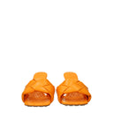 Bottega Veneta Women's Sandals Orange/Mandarin Leather
