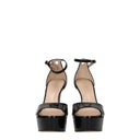 Stuart Weitzman Disco Platform Sandals Women's Patent Black