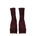 Buty damskie Stuart Weitzman Skyhi Zamsz Fioletowy/Cordovan