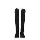 Zamszowe czarne buty damskie Stuart Weitzman