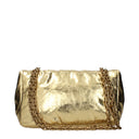 Balenciaga Monaco Shoulder Bag Women Leather Gold