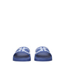Salvatore Ferragamo Women's Groovy Flip Flops And Clogs Rubber Blue/Blue Shadow