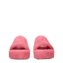 Balenciaga Slides And Clogs Women's Fabric Pink/Flamingo