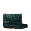 Roberto Cavalli Women's Green Leather Clutch