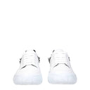 Alexander Mc Queen Herens Sneakers Wit/Zwart Leer
