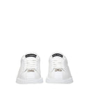 Dolce&Gabbana Damens Weiße Ledersneaker