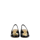 Valentino Garavani One Stud Women's Sandals Patent Leather Black