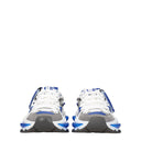 Dolce&Gabbana Men's Sneakers White/Electric Blue Fabric