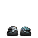 Adidas Slippers And Clogs Yugioh Men's Rubber Black/Light Blue