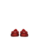 Salvatore Ferragamo Women's Varina Ballet Flats Suede Red/Flame