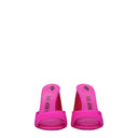 The Attico Luz Sandali Donna Satin Fucsia/Rosso