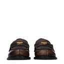 Miu Miu Women's Moccasins Brown/Ebony Leather