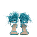 Stuart Weitzman Women's Suede Sandals Green/Aqua
