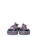 Isabel Marant Donna's Sandali In Tessuto Multicolor