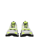 Balenciaga Sneakers Adidas Triple S Men's Fabric Gray/Fluorescent Yellow