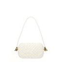Bottega Veneta Women's Knot Shoulder Bags White/Bone Leather