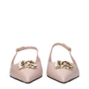 Dolce&Gabbana Women's Slingback Sandals Glossy Pink/Powder Pink