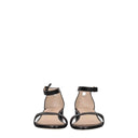 Stuart Weitzman Nudist June Women's Leather Sandals Black