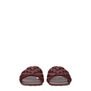 Bottega Veneta Women's Red/Merlot Leather Sandals And Clogs