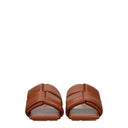 Bottega Veneta Sandals And Clogs Women's Leather Brown/Caramel