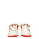 Adidas Sneakers Forum 84 Low Men's Leather Beige/Red