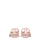 Salvatore Ferragamo Lylia Women's Flip Flops And Clogs Pvc Pink/Antique Pink