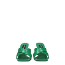 Dolce&Gabbana Women's Sandals Green/Grass Leather
