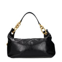 Balmain Shoulder Bags Women Black Leather