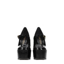 Sandały damskie Stuart Weitzman Sky High w kolorze czarnym, lakierowane