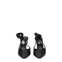 Saint Laurent Blade Sandals Women Leather Black