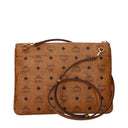 Mcm Women's Brown/Cognac Fabric Pochette