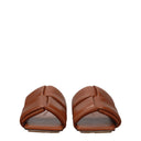Bottega Veneta Men's Brown/Caramel Leather Slides And Clogs