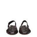 Bottega Veneta Men's Slippers And Clogs Brown/Chocolate Leather