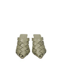 Bottega Veneta Women's Sandals Green Leather/Travertine
