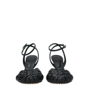 Bottega Veneta Women's Sandals Green/Ink Leather
