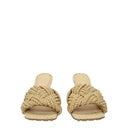 Bottega Veneta Lido Women's Sandals Raffia Beige/Sugar Cane