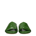 Bottega Veneta Women's Sandals And Clogs Green/Chili Pepper Leather