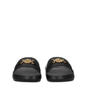 Versace Medusa Biggie Men's Slippers And Clogs Leather Black