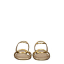 Valentino Garavani Slides And Clogs Women Leather Gold