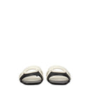 Valentino Garavani Slides And Clogs Women Leather Black/Ivory
