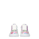 Alexander Mc Queen Gift Idea Sneakers Kids Woman Pvc Multicolor/White